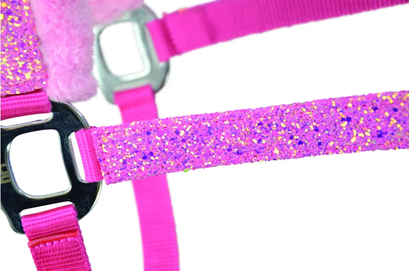 Hy Equestrian Dazzle Head Collar - Powder Pink-1